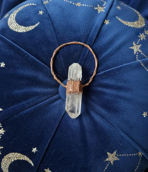 Amuleto Aro Celestial - Cristal com Cobre Eletroformado